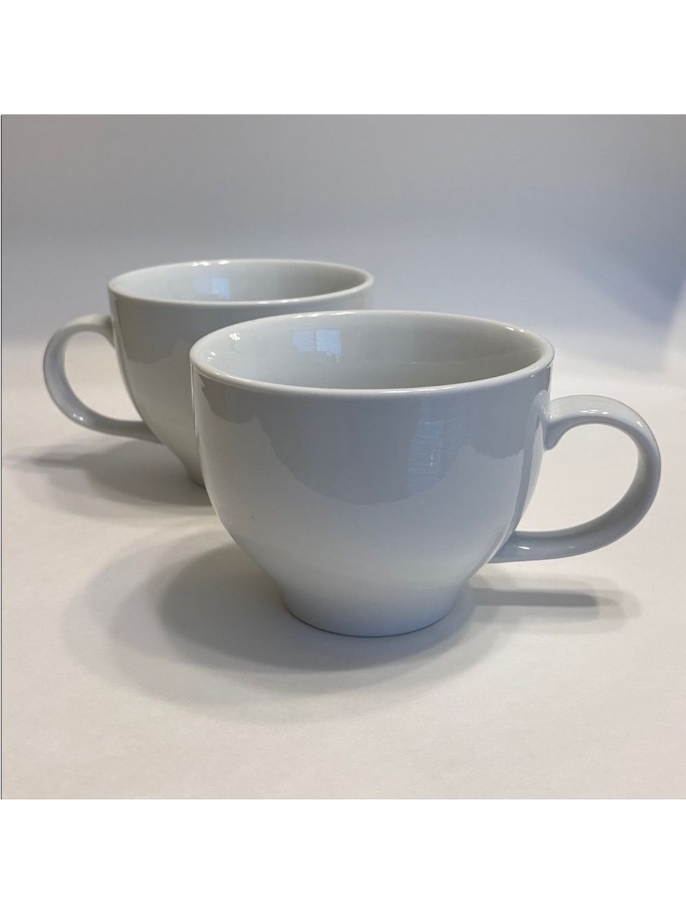 Pottery Barn Great White Large Mug 20oz Oversized Coffee Soup Set Of 2